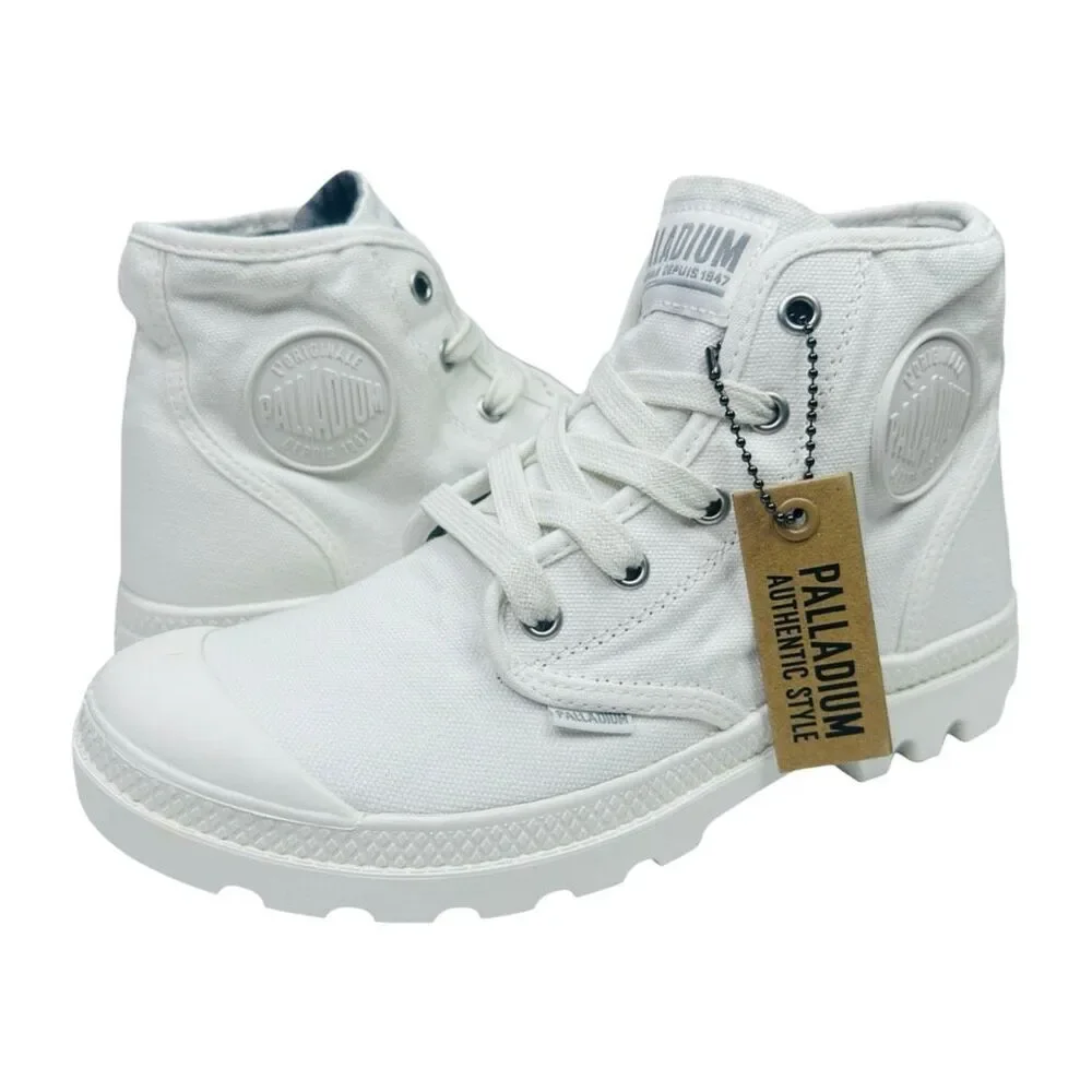 Palladium Pampa Hi Original Lace Up Sneakers 92352-116-M - Size 8 - Star White